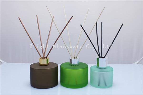 decoration design reed diffuser bottle with silver lid for wholesale