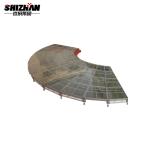 1.22*1.22m Aluminum Rock Concert Glass Stage Portable Floor Platform