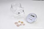ABS Digital Currency Colorful Piggy Bank For Kids Purple Yellow Pink Blue Green