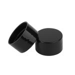 24/410 28/410 Plastic Caps Black Smooth Plastic Screw On Caps For Cosmetic
