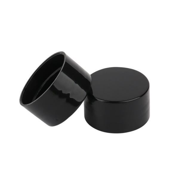 24/410 28/410 Plastic Caps Black Smooth Plastic Screw On Caps For Cosmetic