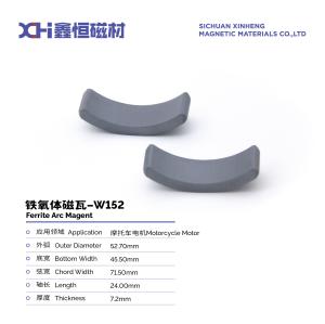 Wholesale Wet Molding Process Sintered Ferrite Magnet for Motorcycle Motor W152 from china suppliers