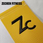 Palm Yellow Fingerless Crossfit Grips Gymnastics Carbon Fiber Leather Fitness