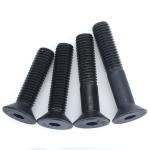 Black Oxide Carbon Steel Flat Hex Socket Bolt Full Thread Grade10.9 DIN7991 Bolt