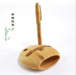 Durable Amplifier Wooden Mobile Phone Speaker with Pen Holding Hole