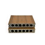 Co-extrusion Modern Homes with Luxury Round Hole Decking CE/ISO Certified