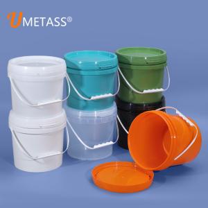 Wholesale Heavy Duty PP 5 Gallon Transparent Bucket White Pail Reinforced Foodsafe from china suppliers