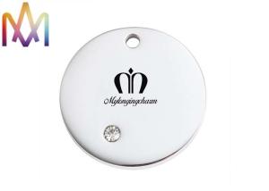 Wholesale 18mm Diameter Round Disc Charm With Diamond from china suppliers