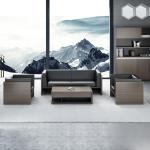 Sectional Modern Office Luxury Furniture 1 2 3 Seater Wooden Design Cowhide