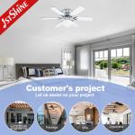 32 Inch 6 MDF Blade Classic Ceiling Fans Remote Control Energy Efficient