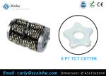 Round Cylinder 12pt Carbide Steel Scarifier Cutters Tungsten Carbide Flails