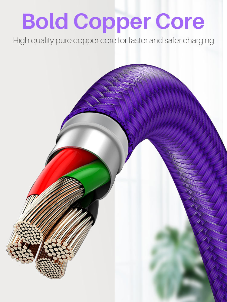 180 Rotation USB Magnetic Data Cable 3A Universal Magnetic Charging Cable