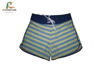 Wholesale Waterproof Striped Womens Board Shorts Sublimated Surf Beach Wear With Zipper from china suppliers