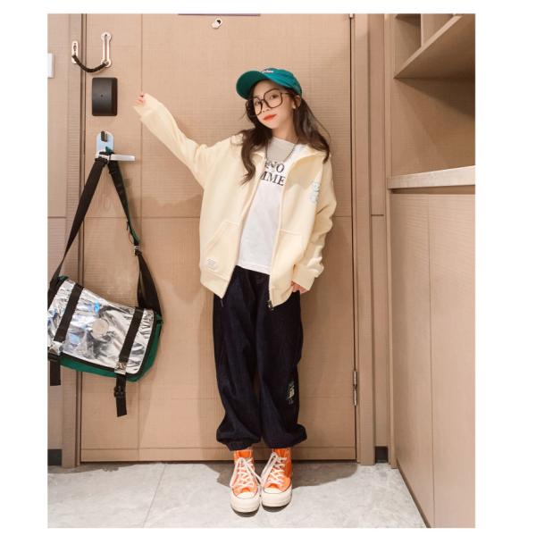 Apricot Black Knitted Cardigan Jacket Bear Print Childrens Zip Up Sweatshirts