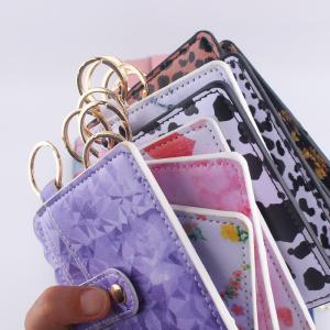 Wholesale Luxury Women's PU Leather Business Card Holder with Keychain and ID Credit Card Slots from china suppliers