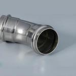 90 Degree Carbon Steel Elbow Pipe Fitting Surface Polishing Nickel White