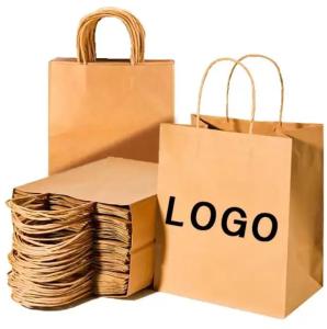 Wholesale Kraft Paper White Cardboard Custom Logo Paper Bags Silk Screen Leather Rope Support Customization from china suppliers