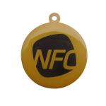 Waterproof 13.56mhz Pvc Epoxy Rfid Tag Keychain