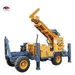 TWD200 Portable Water Well Drilling Rig Four Wheel Trailer Mounted Hydraulic