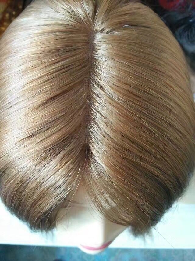 Grade 8A Brazilain Human Hair Silk Top Jewish Wig Kosher Wig