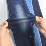 satin Cotton Spandex dark blue denim fabric 9oz