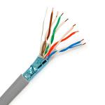 FTP CAT 5E Gray 0.515mm Copper Ethernet Cable Pass Fluke 1000FT