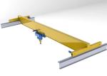 Pendant remote control single beam 10 ton overhead crane widely used