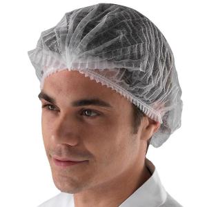 Wholesale Disposable Non Woven Double Elastic Surgical Mob Cap / Medical Clip Cap / Non-Woven Head Bouffant Cap Hairnets from china suppliers
