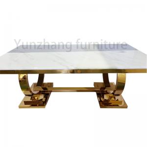 Wholesale Marble Top Luxury Modern Dining Tables Rectangular For Home And Hotel from china suppliers