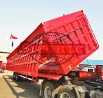 3 Axle Semi Dump Trailers BPW 16 Tons Axle Model 80 Ton Load Capacity
