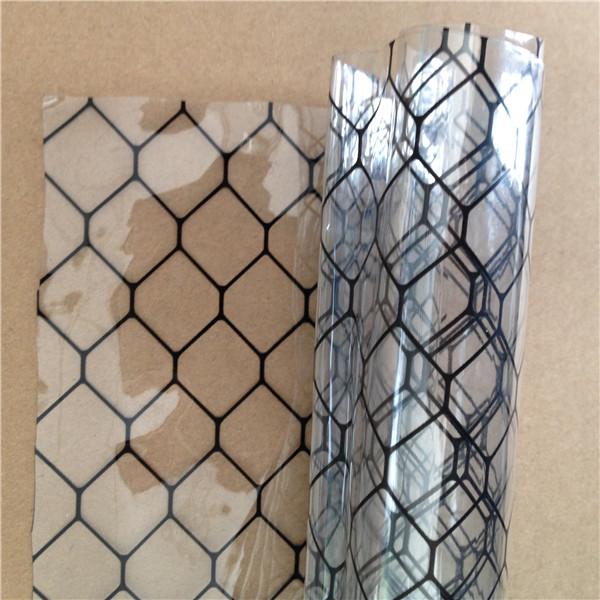Atistatic Cleanroom PVC Grid Curtain Sheet,Antistatic PVC sheet, printed with carbon lines