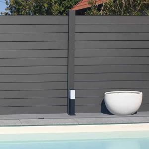 Wholesale Wood Plastic WPC Fence Panels outdoor Composite Fence Cladding from china suppliers
