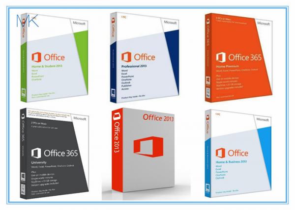 Quality Microsoft Office 2013 Retail Box with DVD 32bit / 64bit No Language Limitation for sale