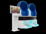Game Project Virtual Reality Arcade Machine 9d VR Egg Cinema With 2 Seats