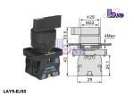 Black Telemecanique Selector Switch 3 Position Waterproof Pollution Grade III