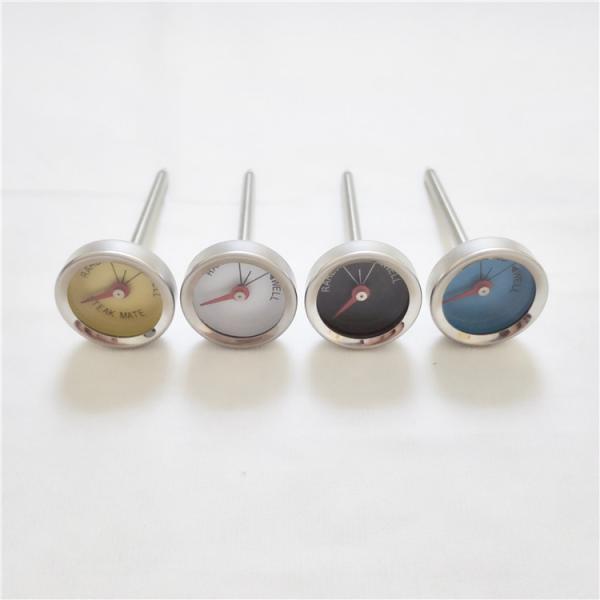 Small Dial Meat Bimetallic Food Thermometer , Mini Steak Thermometer Set Of 4 Pack