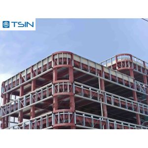 Modular Steel Frame Warehouse Construction Weathering Steel Material Fire