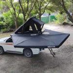 Outdoor Pop Up Car Rooftop Tent Hard Shell Car Tent 2.3m Telescopic Aluminum