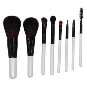 Wholesale 8pcs Face And Eye Makeup Brush Set Aluminum Ferrule ISO 22716 from china suppliers