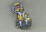Glitter Burger King promotional lapel pins By Iron Stamped And Black Nickel