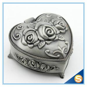 China Simple Wholesale Custom Vintage Jewelry Box in Metal on sale
