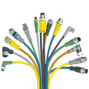 Wholesale Elbow / Straight M12 Waterproof Cable Connector ROHS Certified IP68 / IP67 from china suppliers