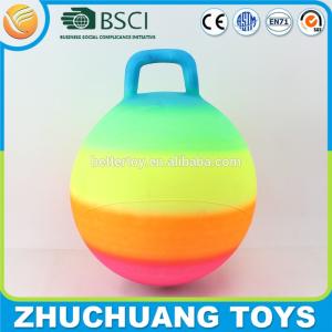 Wholesale 45cm hopper jumping toy rainbow ball from china suppliers