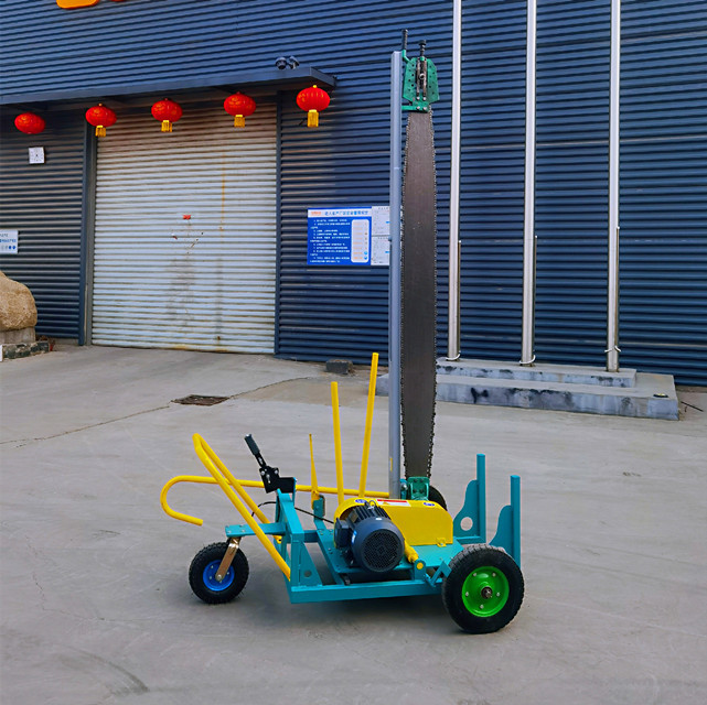 Mobile Chain Sawmill For Big Logs Timber Cutting Vertical Cutting Wood Slasher