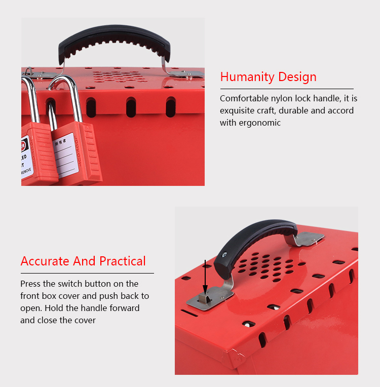 Easy To Operate Safety Lockout Kit 12 Hole Positions Impact Resistant
