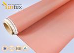High Temperature Cloth PU Coated Duct Cloth Fabric Fire Barrier 0.21mm Red Fire