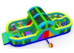 Outdoor Indoor Inflatable Park , 0.55mm Pvc Tarpaulin Kids Bounce House