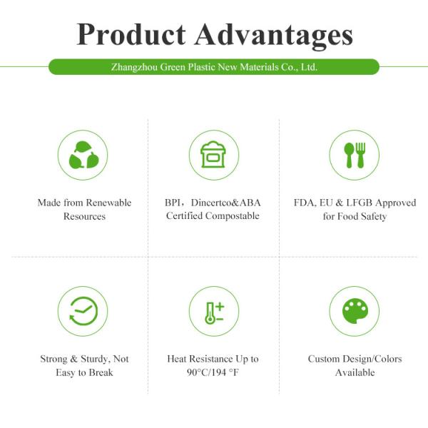 160mm CPLA Biodegradable Plastic Spoons
