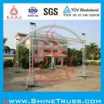 wedding arc-roof truss display, aluminum stage trussing, concert truss.