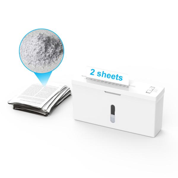 New Arrival 2 Sheets A4 Small Desktop Shredder Office Home Shredding Machine